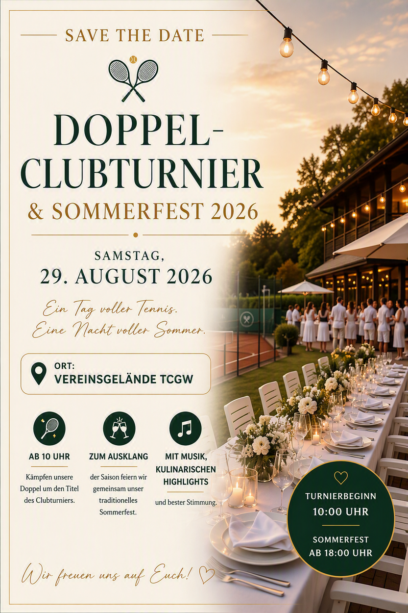 Rückblick Doppelturnier und Sommerfest 2026